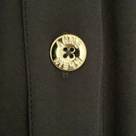 NWT, Anne Klein Black Midi Dress Size 8 - Picture 5 of 10